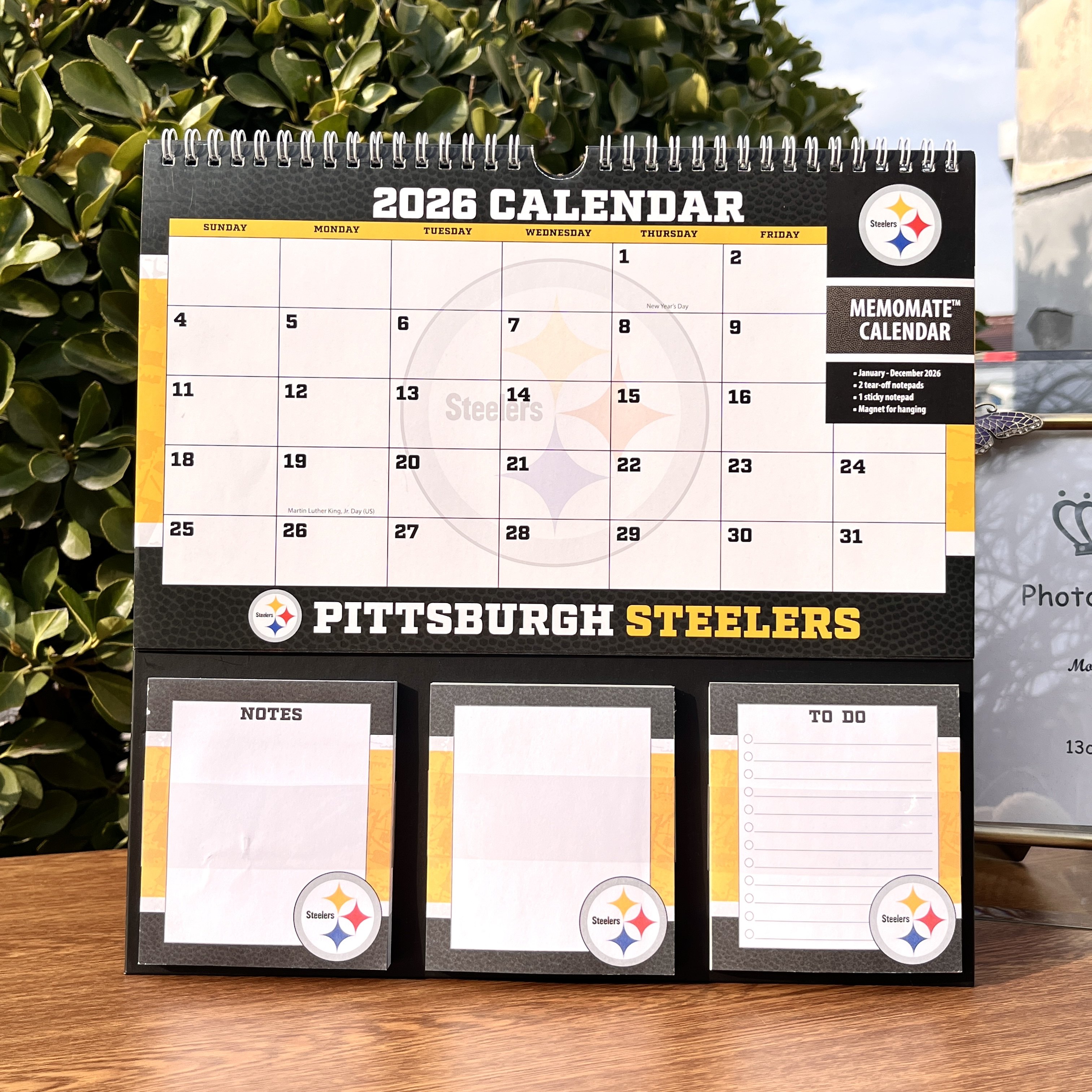 原45美刀！出外贸2026年新款英文日历线圈挂历简约创意多功能便签,居家日用,台历,淘宝优惠券,粉丝福利购,淘宝优惠卷