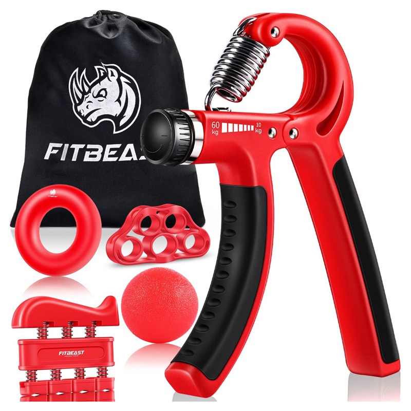 外网29.99美金！专业手指手腕可调节握力器手臂肌肉训练6件套装,运动/瑜伽/健身/球迷用品,握力器,淘宝优惠券,粉丝福利购,淘宝优惠卷