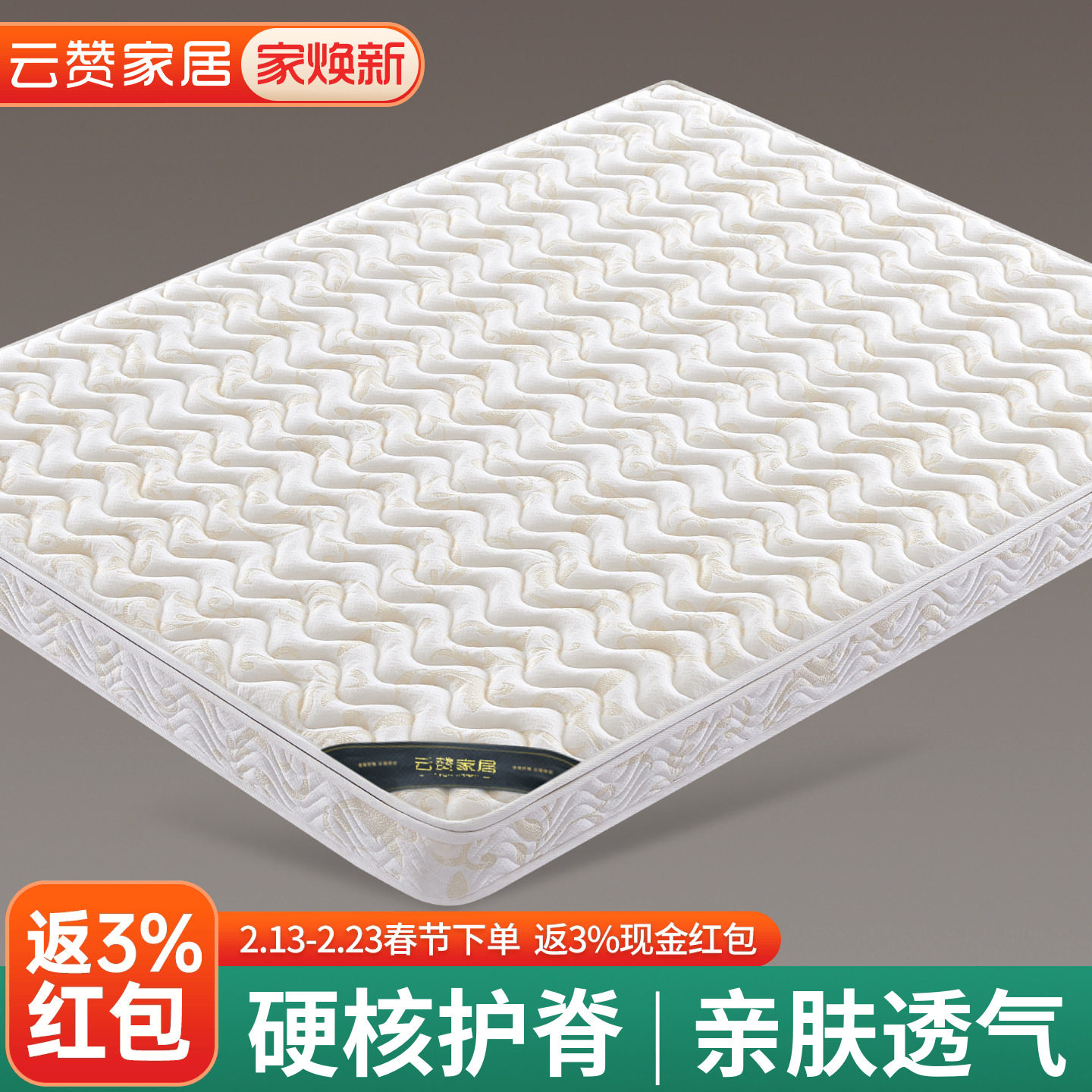 棕垫天然椰棕榈床垫硬垫子家用儿童护脊榻榻米定制乳胶加厚10cm20