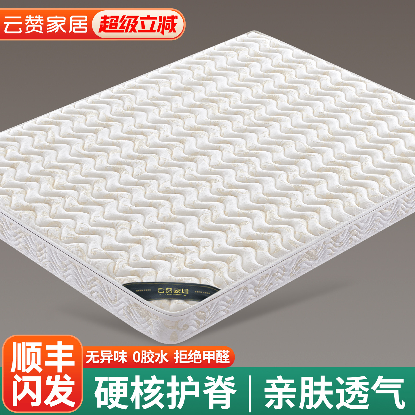 天然椰棕榈床垫硬垫子纯家用卧室儿童护脊榻榻米乳胶10cm厚20定制
