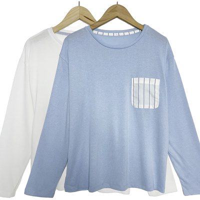 外贸日单针织长袖可外休闲家居