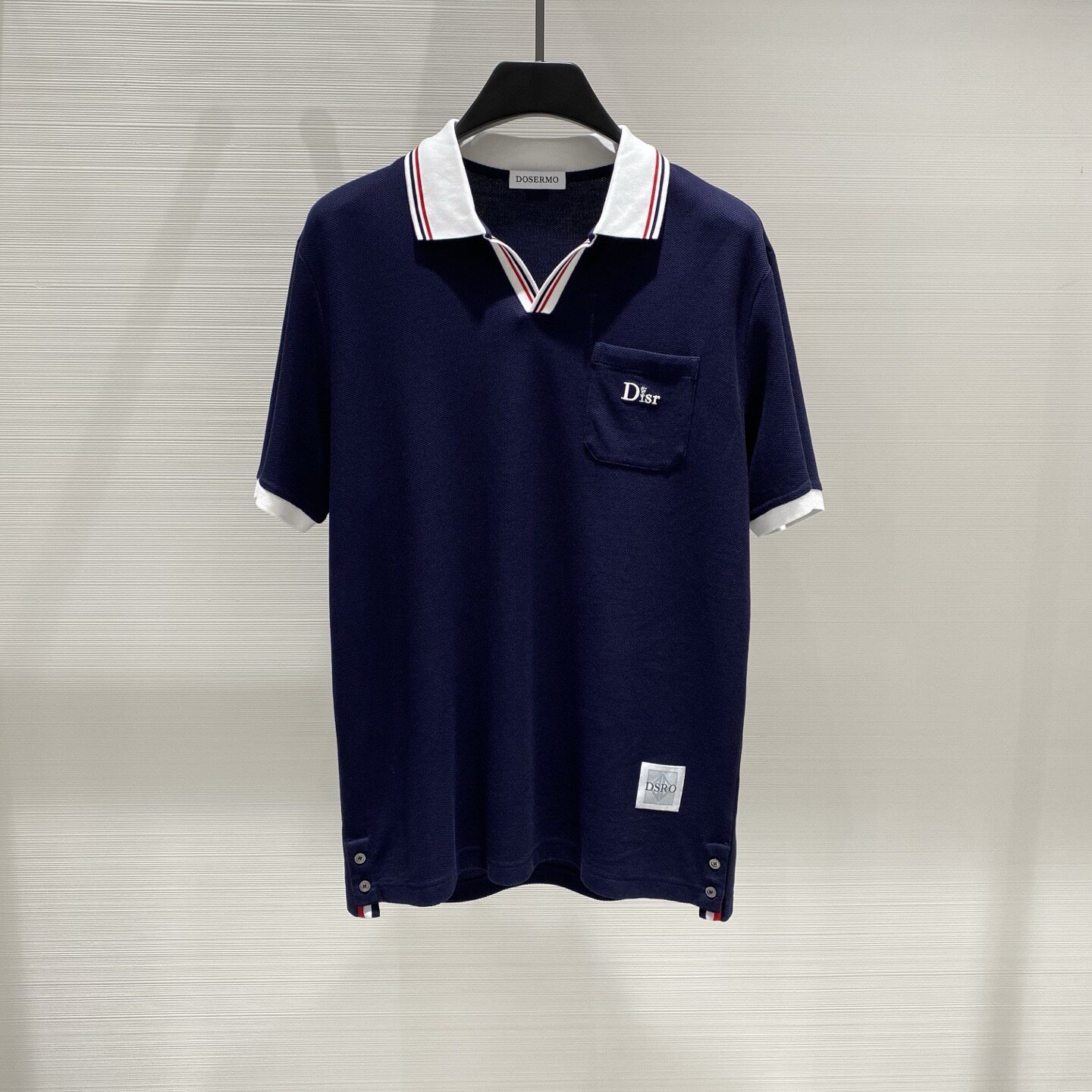 DOSERMO 26春夏新款口袋logo字母刺绣男士短袖POLO衫362406