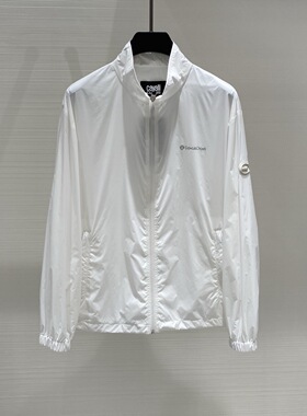 Cavalli Class 26春夏新款logo字母印花手臂皮标装饰男士夹克外套