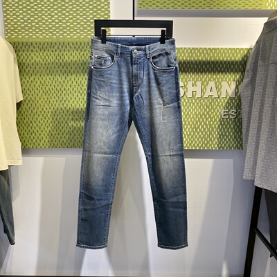 BRAY STEVE ALAN 26春夏新款金属logo字母后兜刺绣印花男士牛仔裤