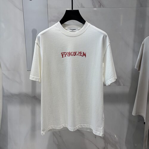 PP OF GOLDEN 26春夏新款logo字母印花男士圆领短袖T恤 622801