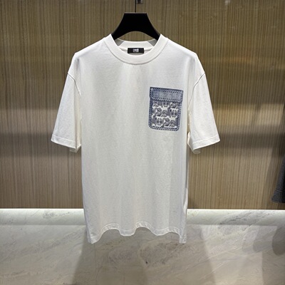 Cavalli Class 26春夏新款logo字母口袋印花男士短袖T恤