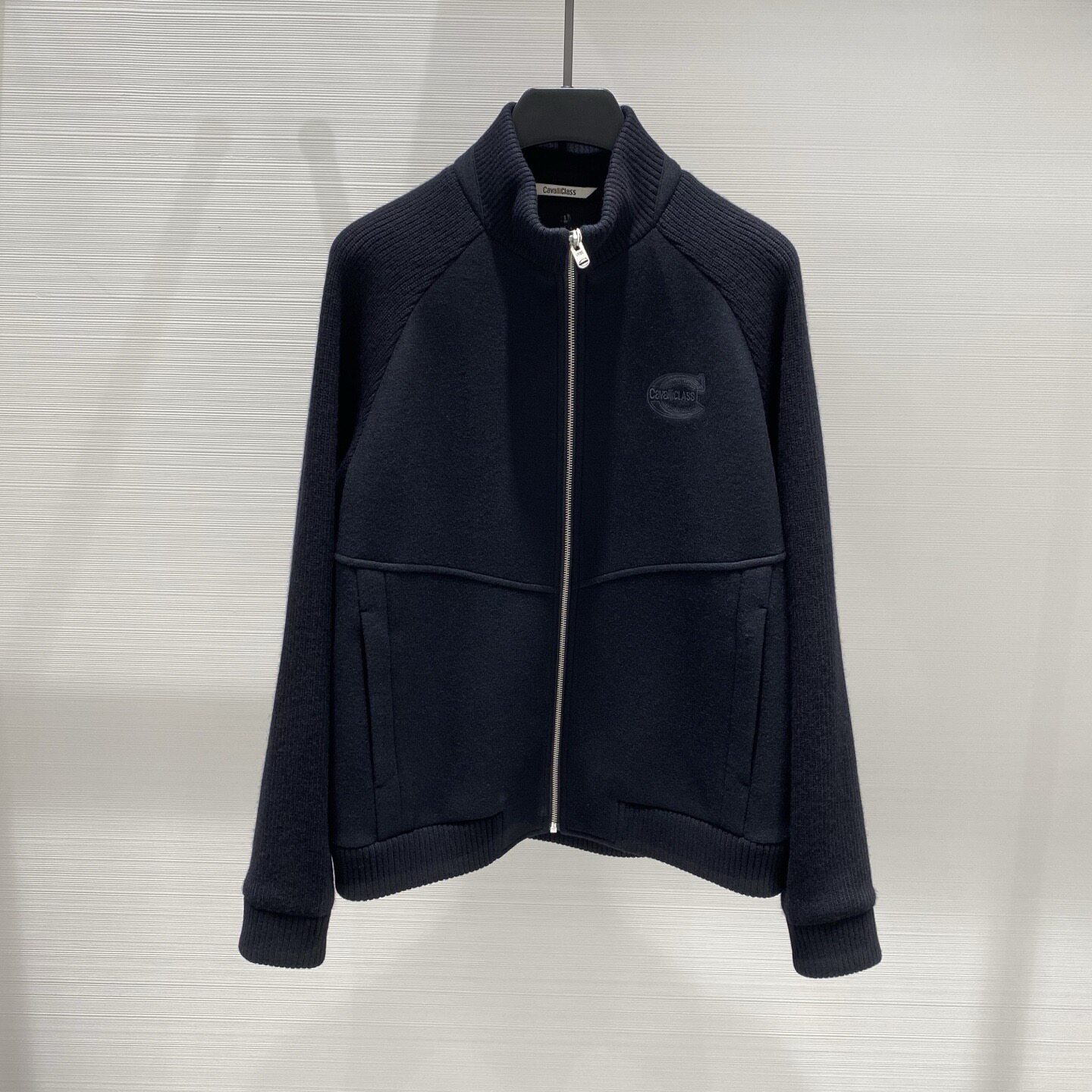 Cavalli Class卡沃利 26秋冬字母刺绣男士羊毛夹克外套 2F3555