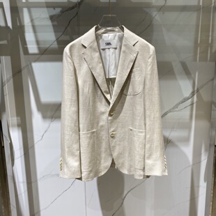 卡尔老佛爷亚麻男士 26春夏新款 单西休闲西服 Lagerfeld Karl