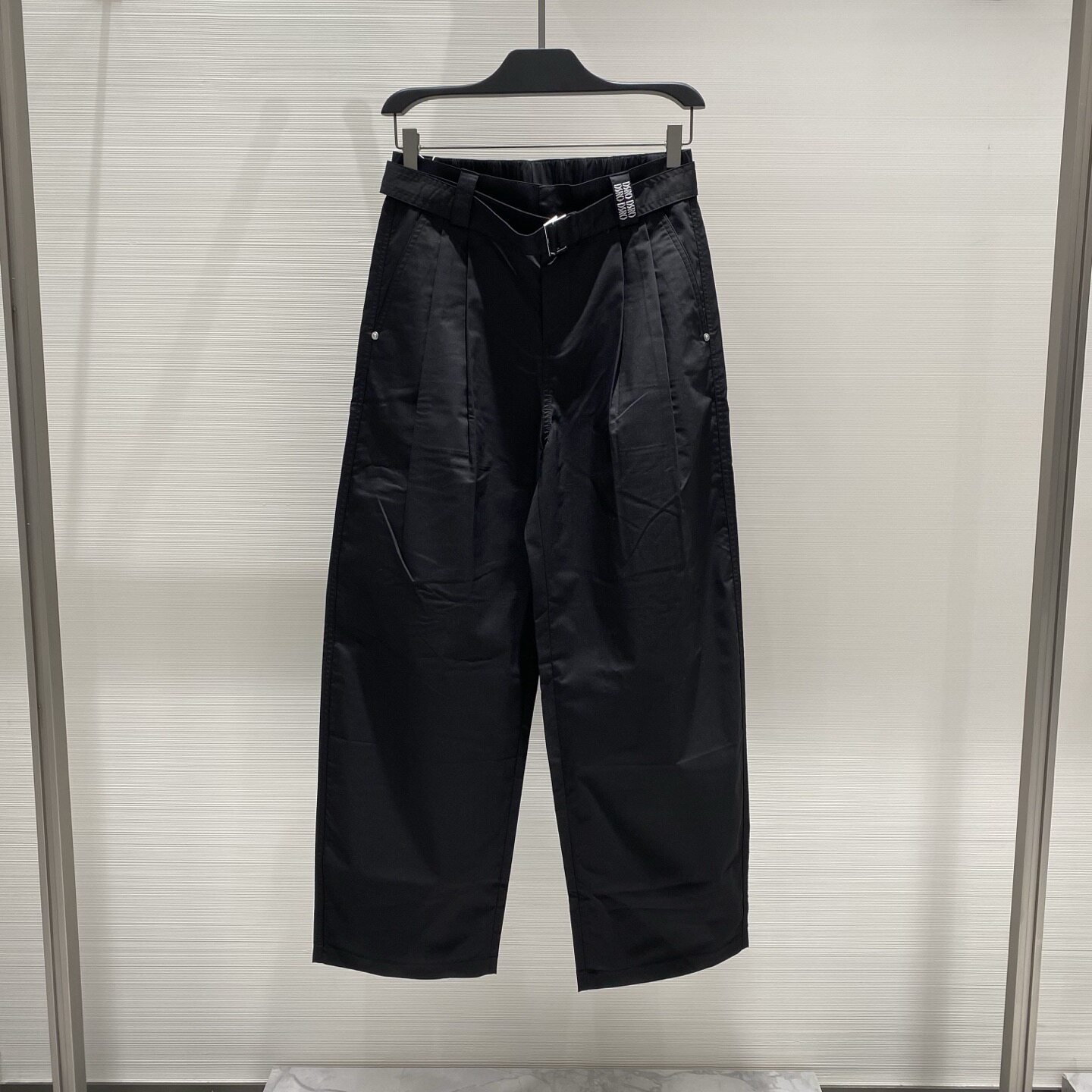 DOSERMO 26春夏新款腰间logo字母刺绣腰带装饰男士阔腿直筒休闲裤