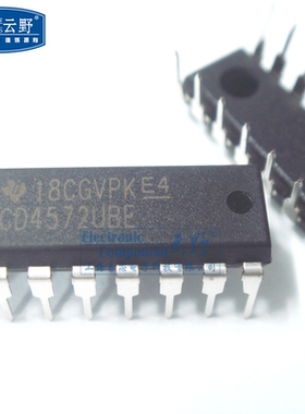 【高科美芯】IC集成电路CD4572UBE DIP16直插 逻辑门 多功能门