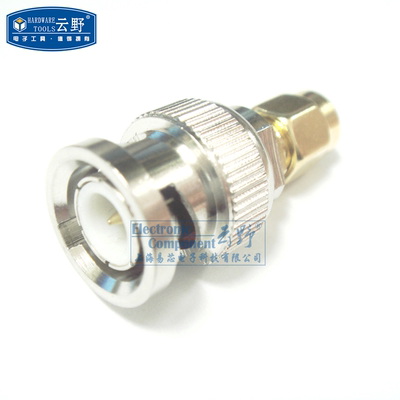 射频连接器SMA转BNC插座 转接头 SMA公头转BNC公头（一个）