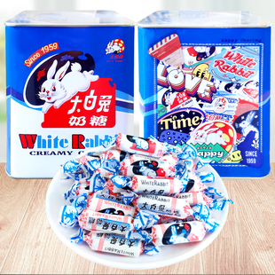 大白兔奶糖198g复古听装 上海特产礼物年货零食原味儿童休闲糖果