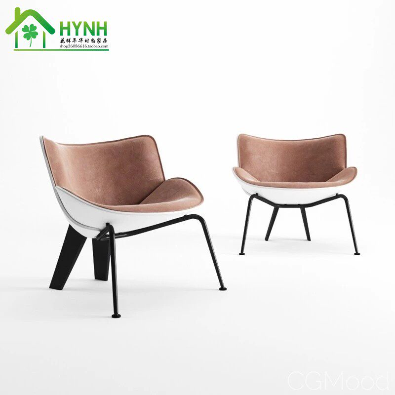 大师设计小户型客厅休闲椅贝壳椅玻璃钢粽子椅 时尚现代造型椅子