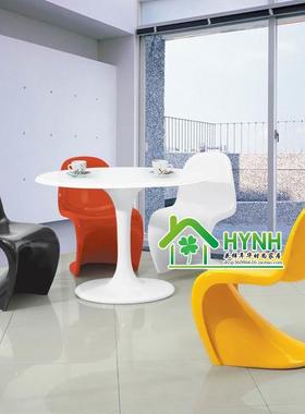 玻璃钢时尚大S椅Panton Chair 美人椅潘东椅 酒吧椅 餐转椅多色