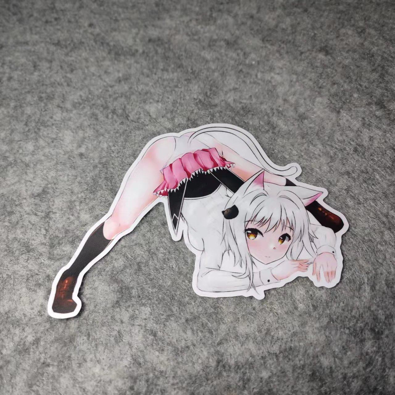 动作日漫画二次元漫画老婆酱改装汽车摩托贴纸痛车小窗车贴d2352