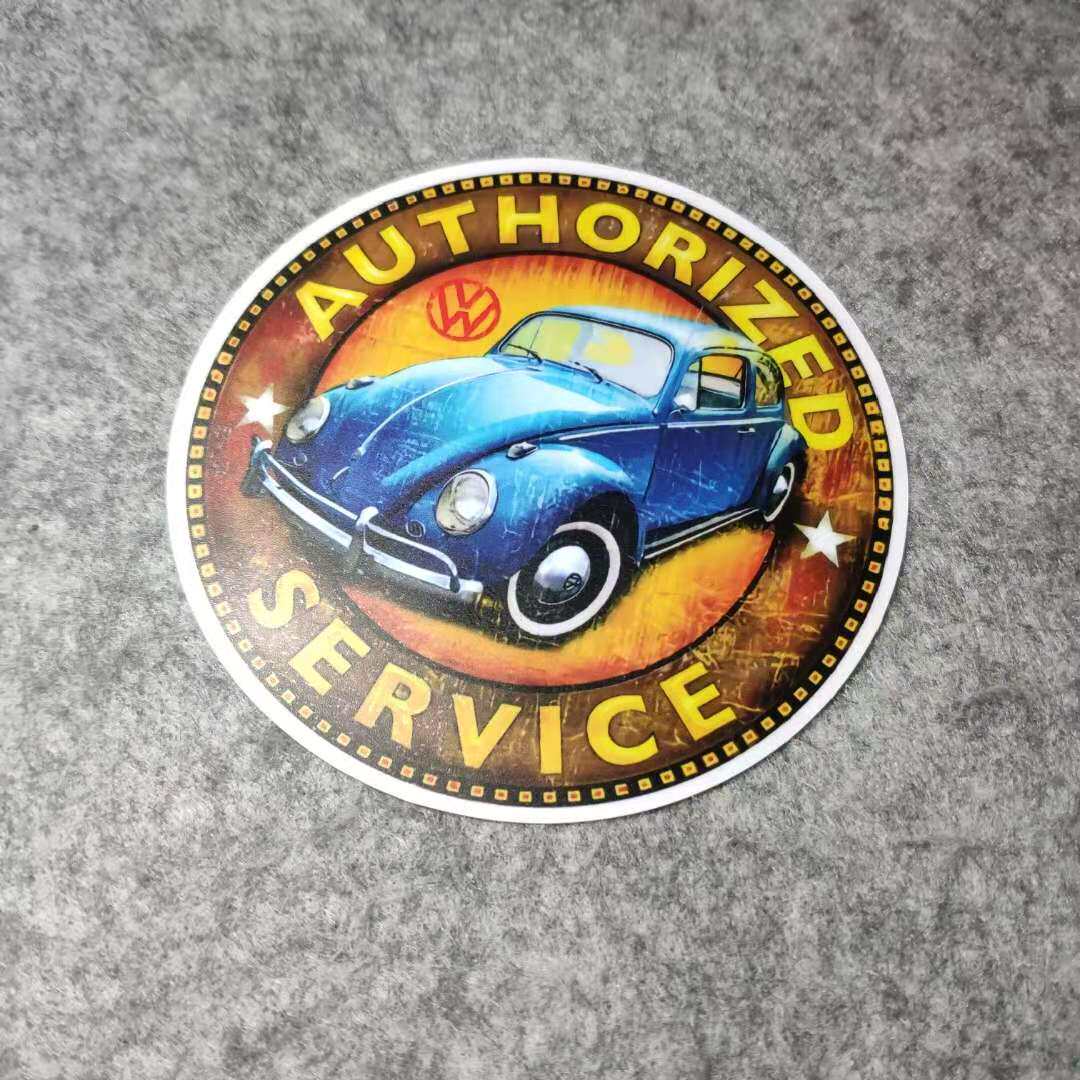 甲壳虫车贴潮流改装汽车贴摩托贴纸搞笑外饰内饰划纹 烫画D1778