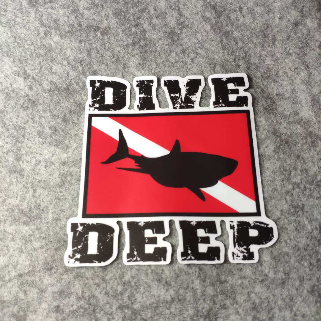 dive padi潜水爱好装备潮流改装汽车贴摩托贴纸搞笑烫画车贴d1061