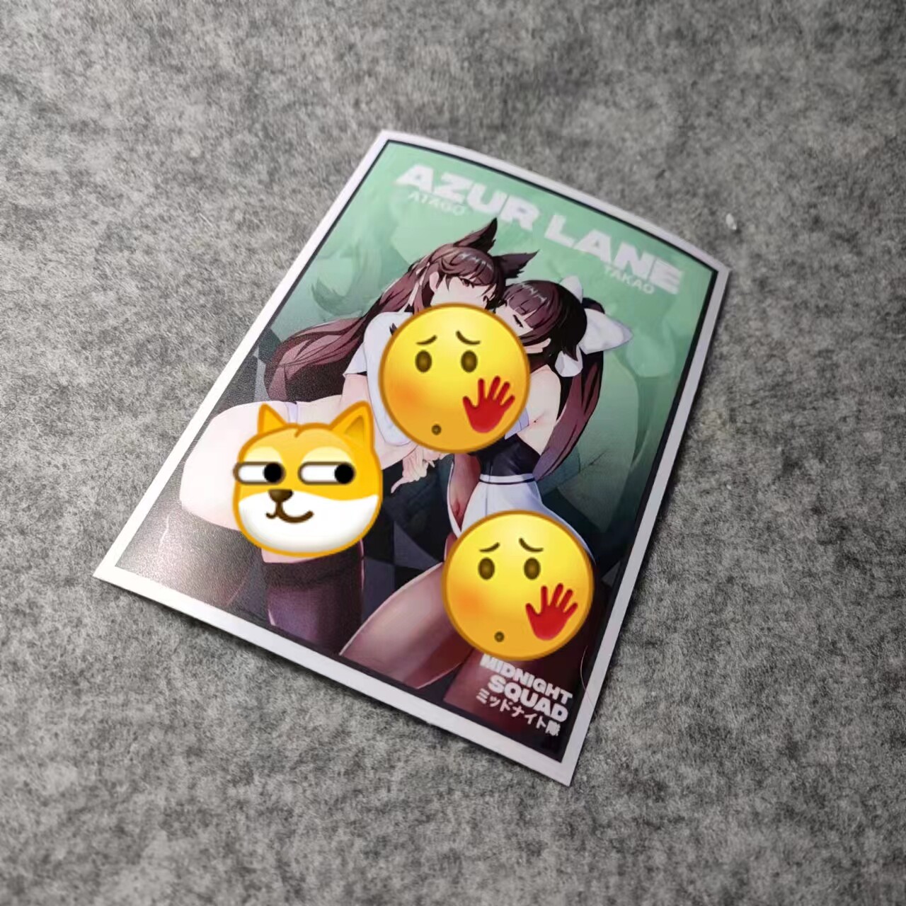 二次元猫系女孩改装车机车摩托个性贴滑板卡通遮痕个性车贴d2151