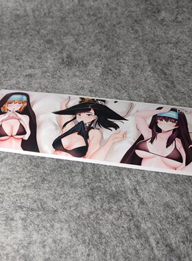 卡通日漫二次漫画改装汽车摩托贴纸搞笑二次元划纹烫画车贴D2618