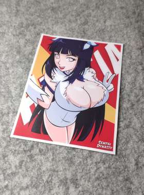 二次元日漫改装痛车摩托贴电动车老婆酱侧窗JDM烫画D1609