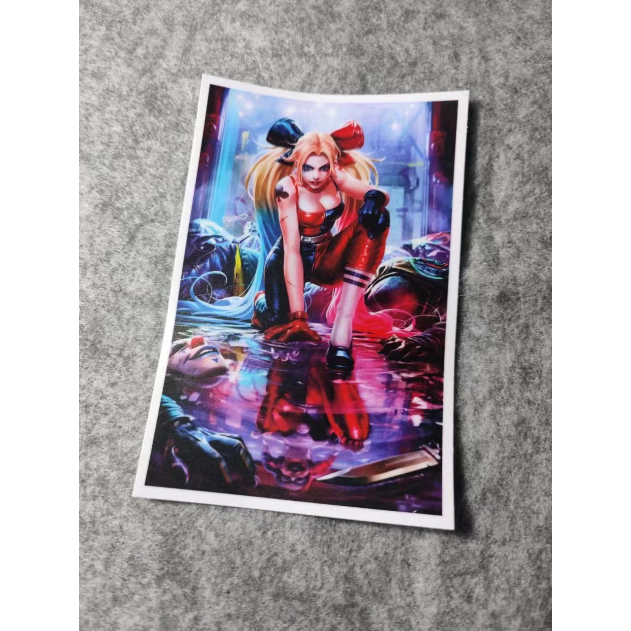 美女动漫摩托贴二次元日漫烫画划纹贴超级车贴画卡通D2903