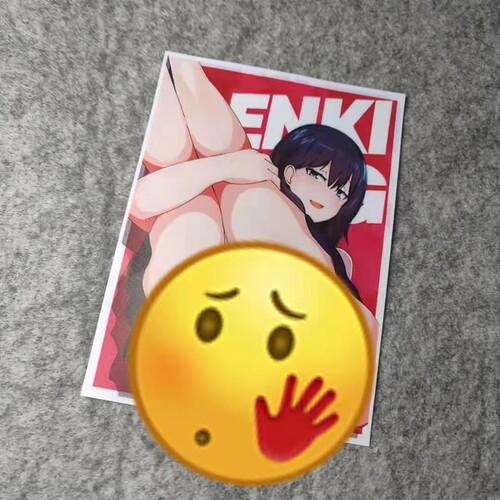 可爱二次元萌女改装车机车摩托个性贴滑板卡通遮痕个性车贴D1958