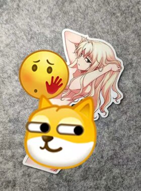 潮流改装二次元动漫汽车贴摩托贴纸侧窗二次元划痕烫画D1295