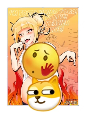 卡通动漫摩托贴小恶魔美女车贴画烫画划纹贴二次元日漫D2887