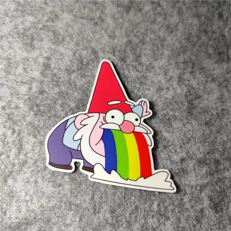 动漫怪诞小镇搞怪搞笑贴画摩托汽车电动车滑雪板贴纸车窗贴D3094