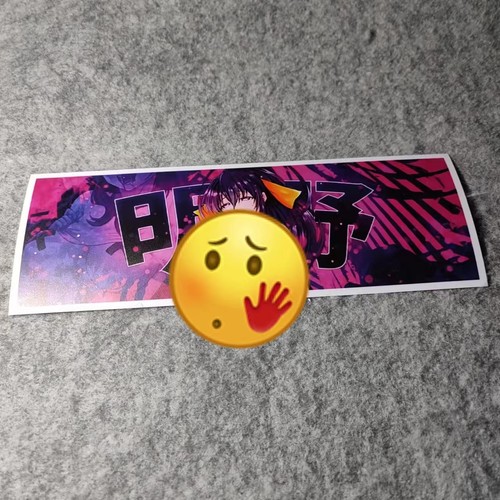 中字二次元萌妹个性改装机车摩托贴滑板卡通遮痕个性车贴D2103