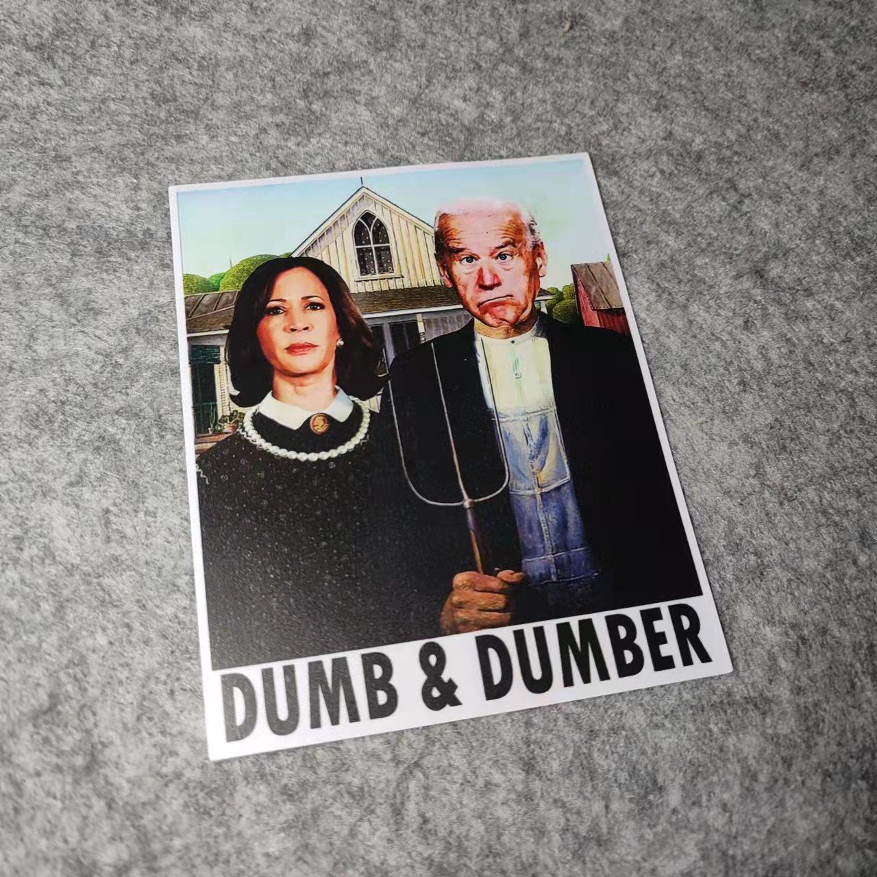 爱国贴搞笑人物画漫画叶轮拜登改装汽车摩托贴纸痛车窗车贴d2378