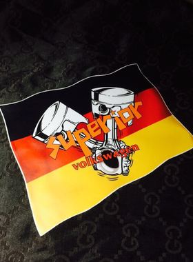 vw实习夜光大众德国改装标GTI改装贴纸MK4尚酷车贴DM防水划痕D159