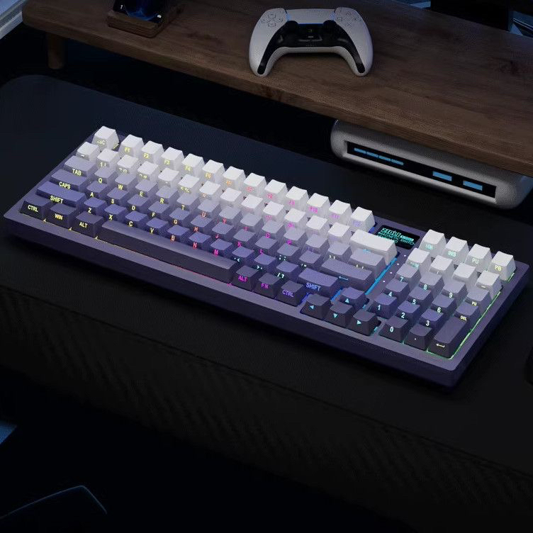ZIDLI 磁动力K980红外轴机械键盘电脑CF电竞网咖有线吃鸡游戏键盘