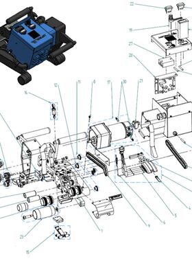 WGW300热楔式自动焊接机802.235焊接土工膜篷布Weldy维修配件