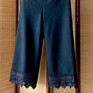 特价包邮 冬季特厚保暖重工织绣花边旗袍衬裤加绒汉服花边打底裤