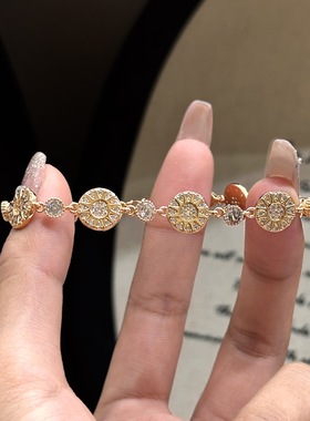 跨境热销欧美风精工八芒满天星手链女时尚轻奢手饰品2025新款