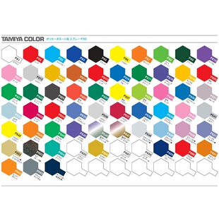 田宫 PS-11 12 13 14 15 16 17 18 19 20 rc遥控模型车壳软壳色卡