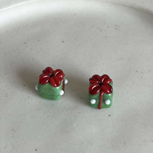 圣诞礼盒灯工玻璃珠christmas