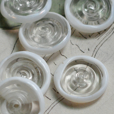 玻璃飞碟玻璃散珠透明感