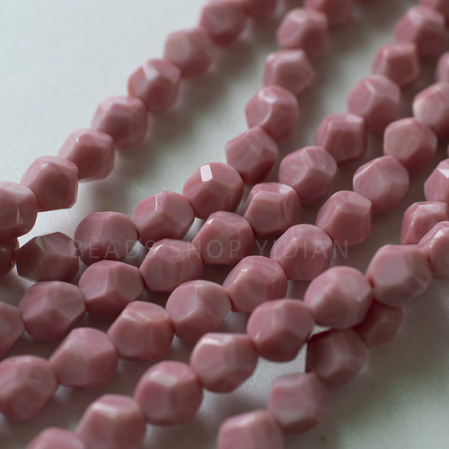 diy手作风耳环渐变切面捷克珠