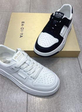 巴迪雅正品2026春款百搭舒适休闲女鞋厚底小白鞋轻便运动鞋7908