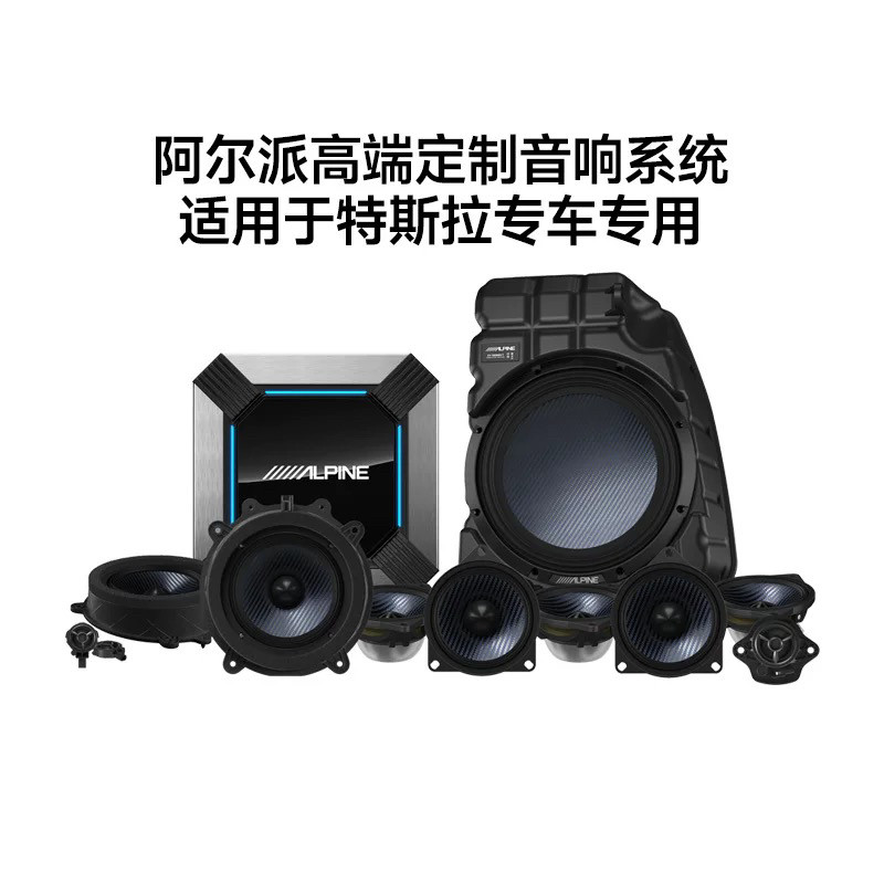 苏州实体店阿尔派特斯拉专用EV40MR-T扬声器EVSW100SW低音炮