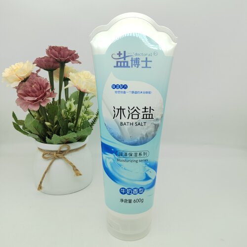 盐博士沐浴盐搓澡颗粒清洁身体清爽洁肤持久留香 600g牛奶香型