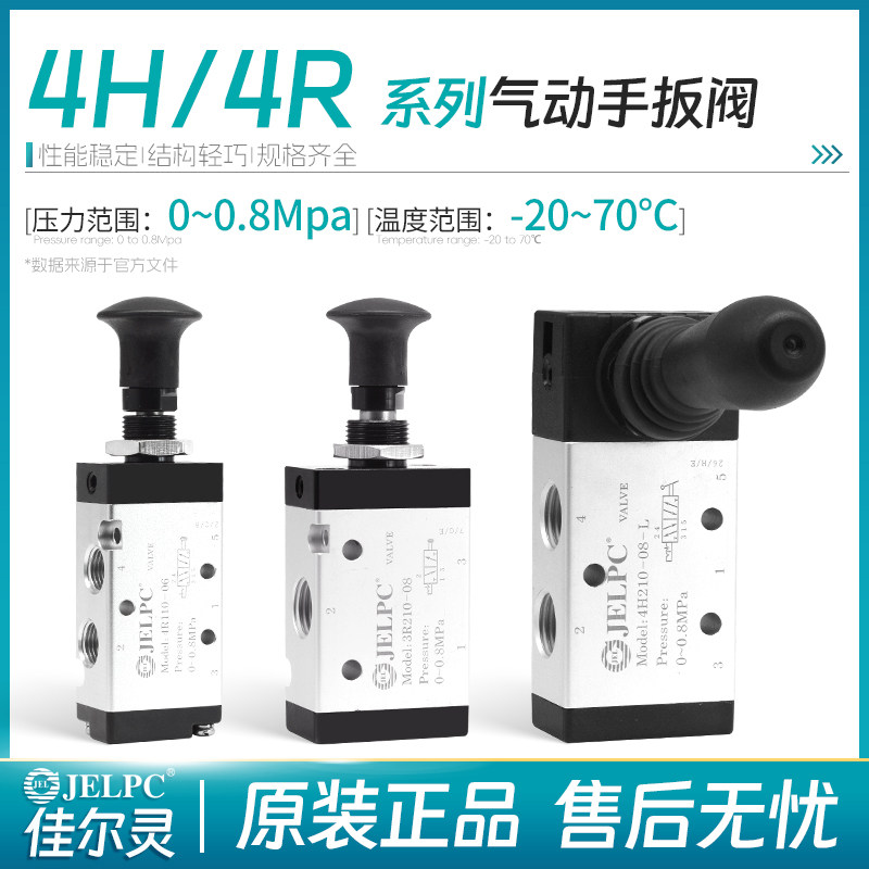 佳尔灵手扳阀手动换向阀4H210-08