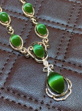 和田玉带证书套链