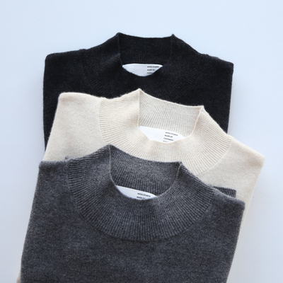 秋冬女半高领羊绒衫长袖保暖打底