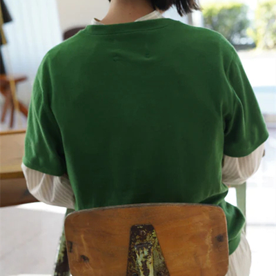 外贸原单羊绒女士男士短袖T恤