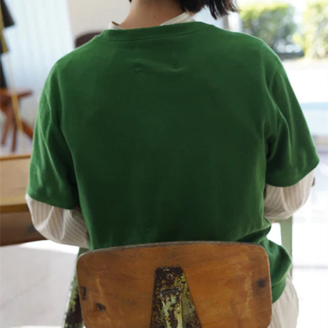 外贸原单羊绒女士男士短袖T恤