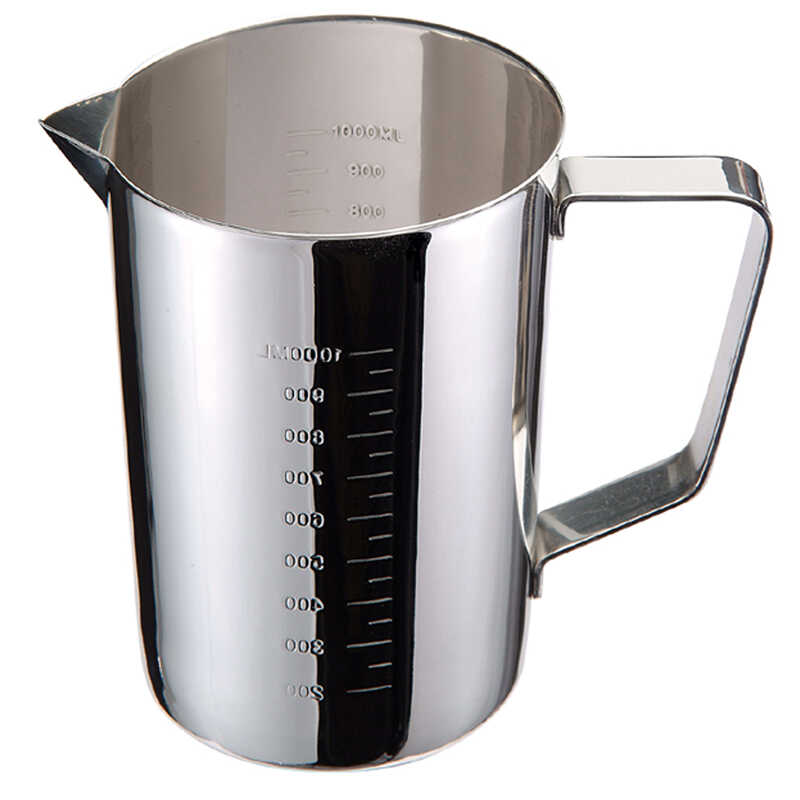 304不锈钢量杯烘焙带刻度毫升厨房量筒500ml豆浆奶茶杯子砂光商用