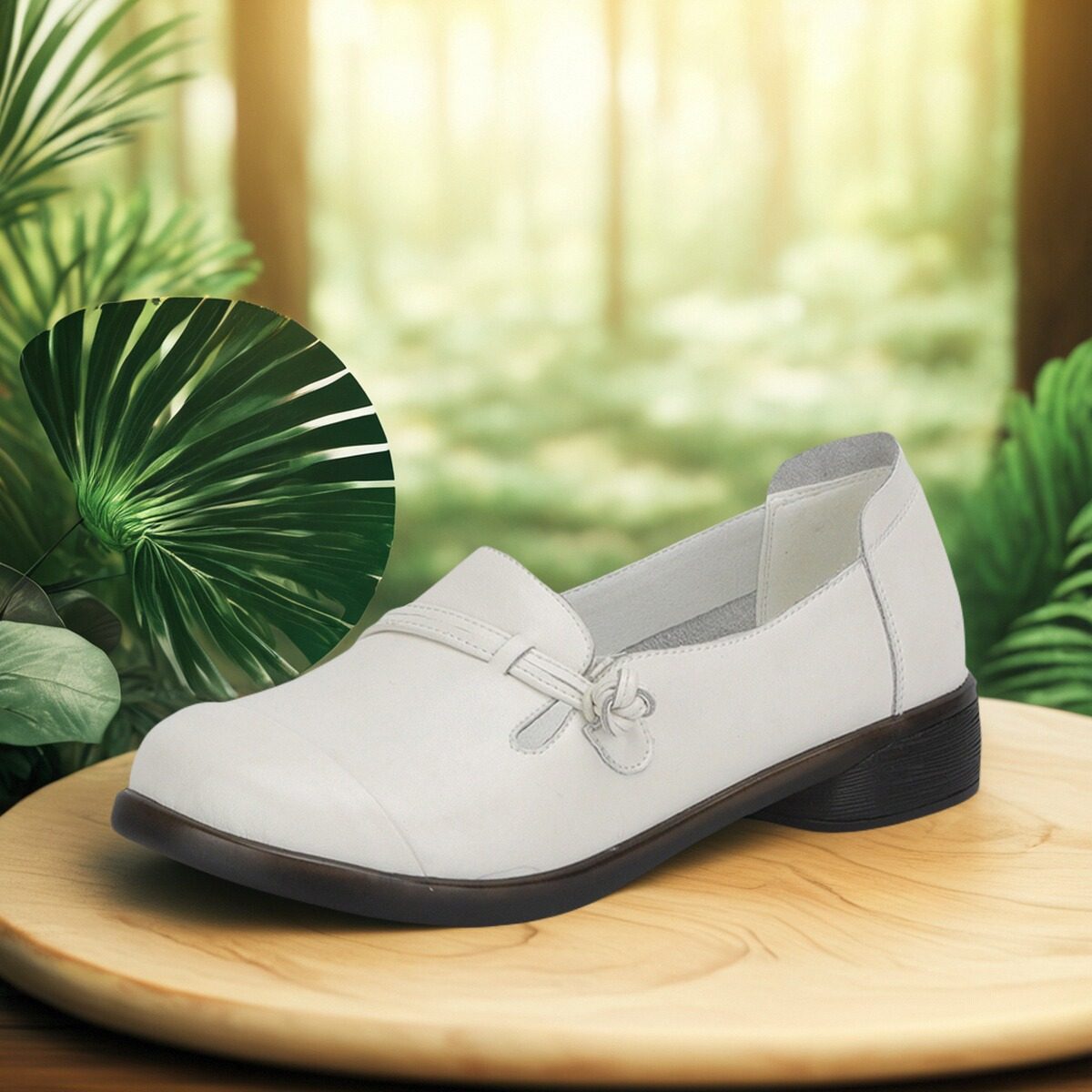 平底鞋女春夏单鞋孕妇软底软皮46蛋卷鞋41加肥43加宽44大码女鞋46